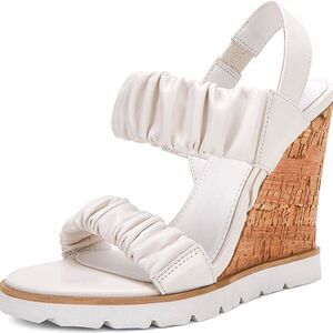 (57-3702) PIEPIEBUY Womens Open Toe Platform Wedge Sz 8.5